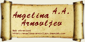 Angelina Arnovljev vizit kartica